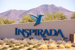 Inspirada entrance sign near 2464 Adige Pl, Henderson – Gardens by KB Home neighborhood