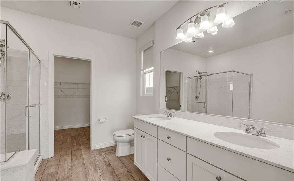 Primary Bath at 2495 Padulle Place, Inspirada Henderson NV - 2 Bed Home for Sale