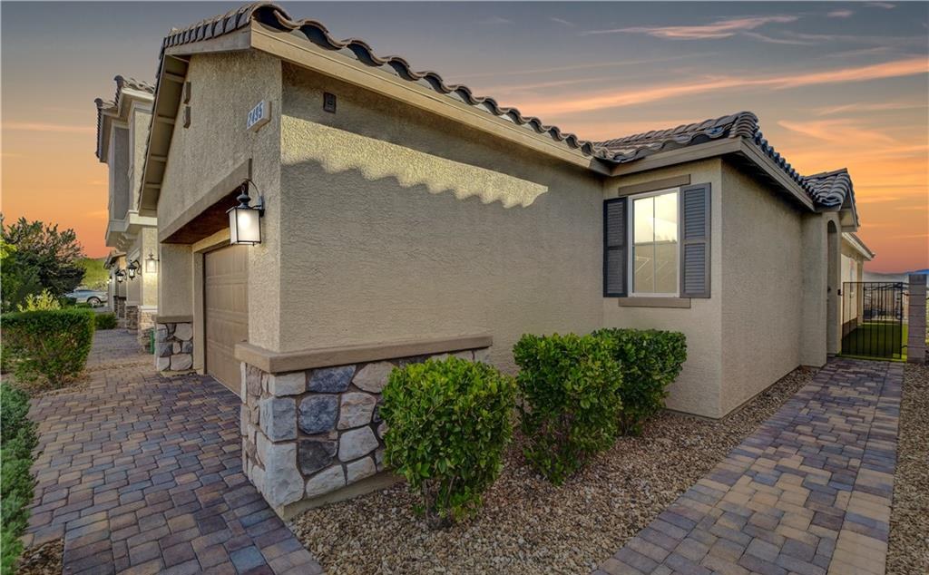 Front Exterior at 2495 Padulle Place, Inspirada Henderson NV - 2 Bed Home for Sale