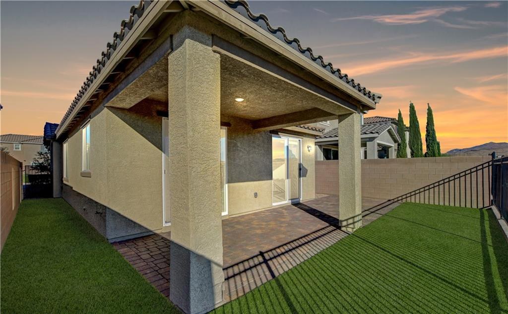 Backyard at 2495 Padulle Place, Inspirada Henderson NV - 2 Bed Home for Sale