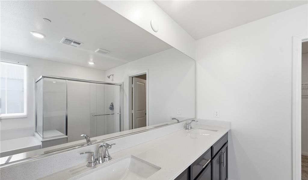 Primary Bath at 3749 Battipaglia Avenue, Inspirada Henderson NV - 4 Bed Home for Sale