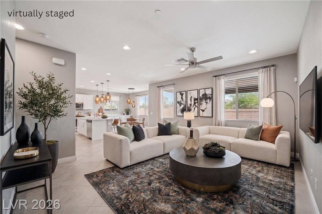 Family Room at 2462 Sylvan Hymn Street, Inspirada, Henderson NV