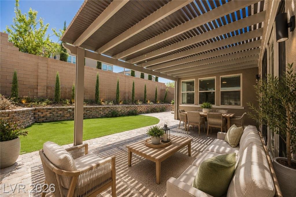 Covered Patio at 3361 Casalette Lane, Inspirada, Henderson NV