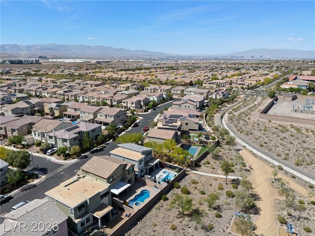 Aerial View at 2462 Sylvan Hymn Street, Inspirada, Henderson NV