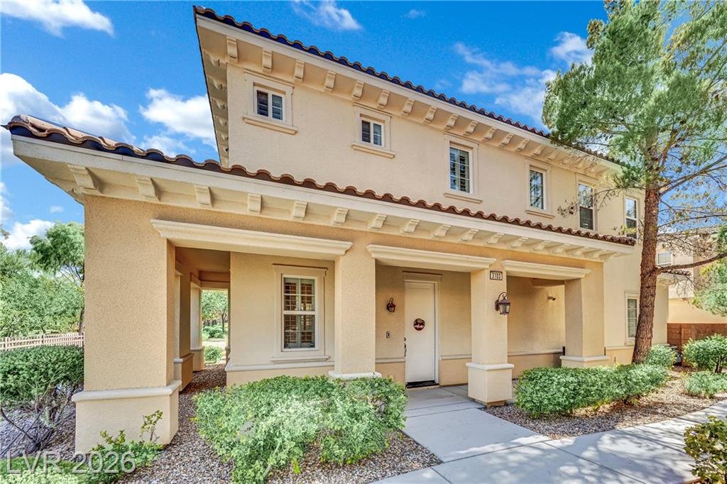 Front Exterior at 1866 Via Delle Arti #3103, Inspirada Henderson NV - 2 Bed Home for Sale