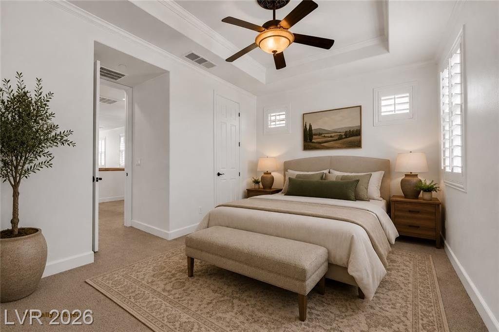 Primary Bedroom at 1866 Via Delle Arti #3103, Inspirada Henderson NV - 2 Bed Home for Sale
