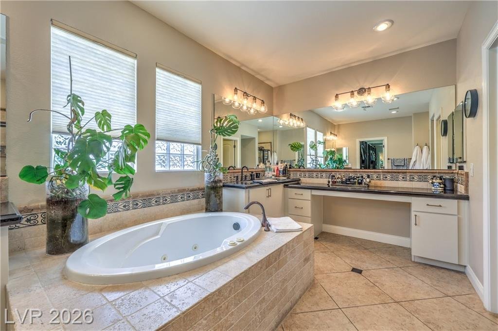Primary Bath at 2089 Danzinger Place, Inspirada Henderson NV - 4 Bed Home for Sale
