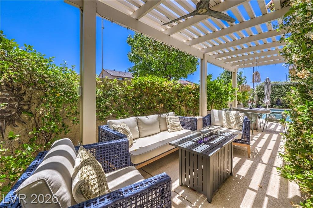 Patio at 2089 Danzinger Place, Inspirada Henderson NV - 4 Bed Home for Sale
