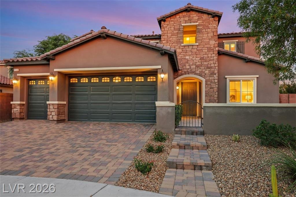Front Exterior at 2146 Katesbridge Court, Inspirada Henderson NV - 4 Bed Home for Sale
