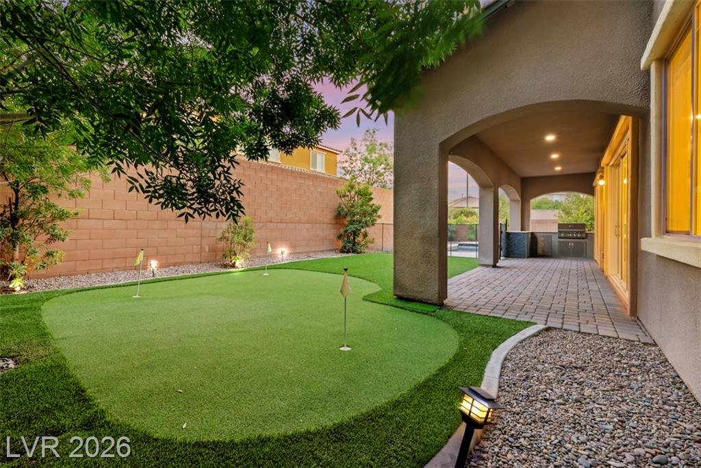 Backyard at 2146 Katesbridge Court, Inspirada Henderson NV - 4 Bed Home for Sale