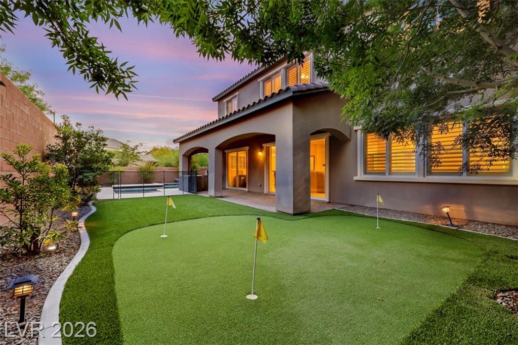 Backyard at 2146 Katesbridge Court, Inspirada Henderson NV - 4 Bed Home for Sale