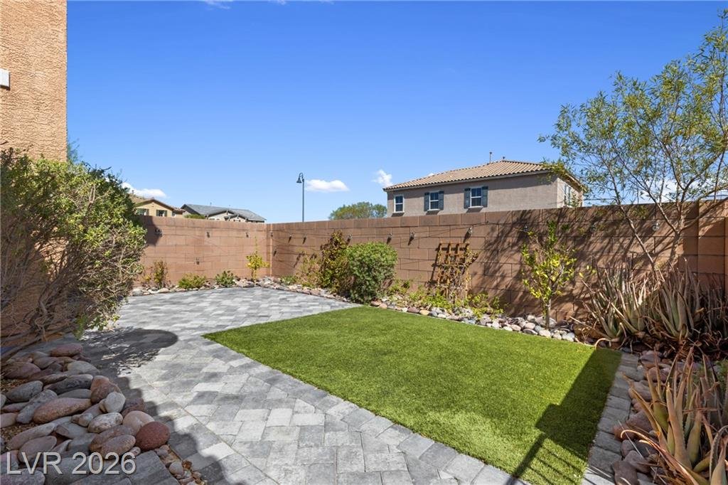 Backyard at 2352 Via Alicante, Inspirada Henderson NV - 3 Bed Home for Sale