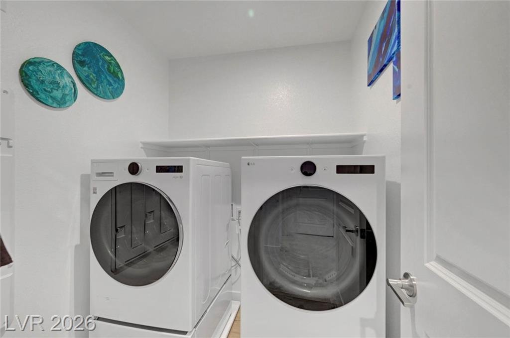 Upstairs laundry room