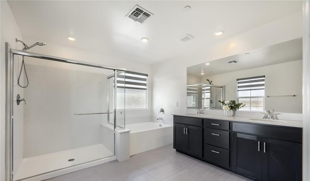 Primary Bath at 2801 Gallarate Drive, Inspirada Henderson NV - 5 Bed Home for Sale