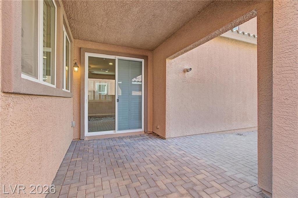 Patio of this Inspirada home in Henderson, Nevada
