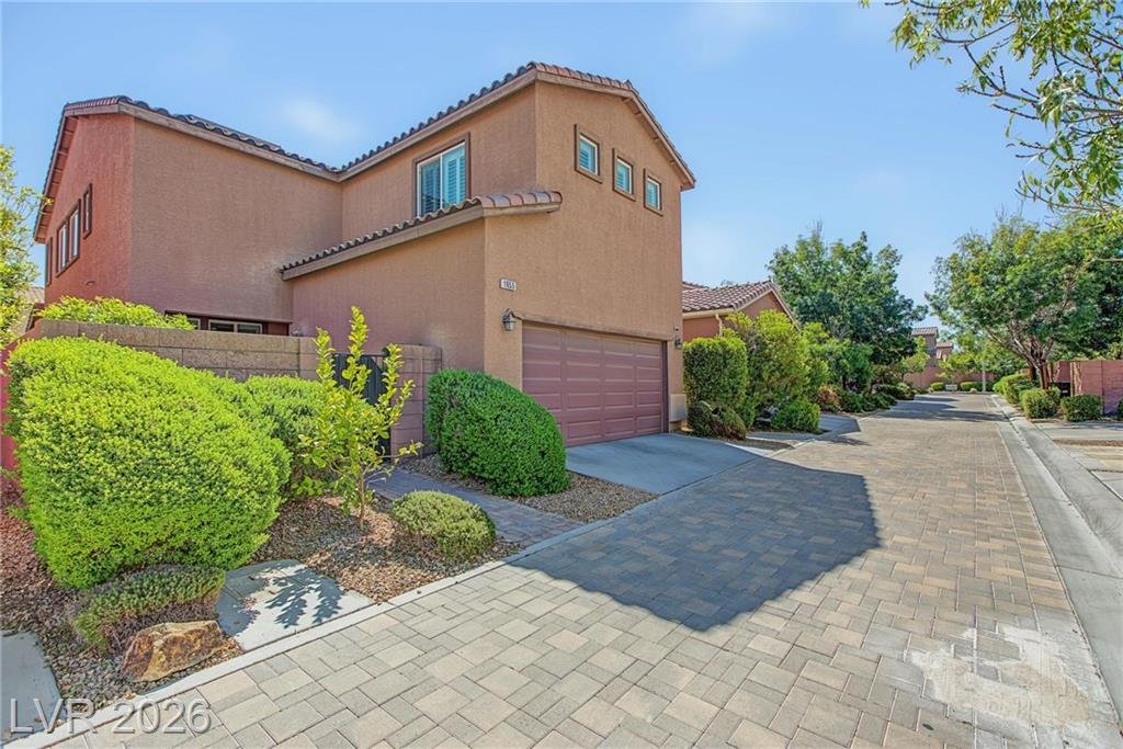 Garage of this Inspirada home in Henderson, Nevada
