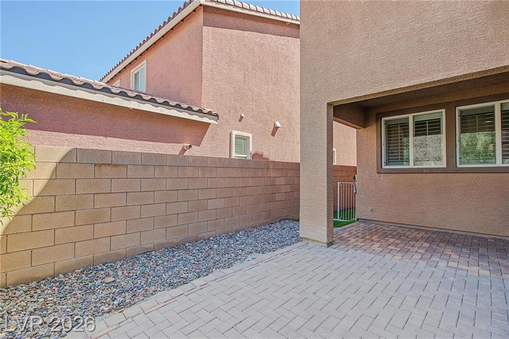Backyard of this Inspirada home in Henderson, Nevada
