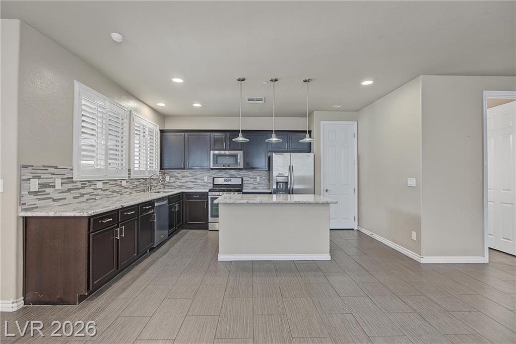 Kitchen of this Inspirada home in Henderson, Nevada