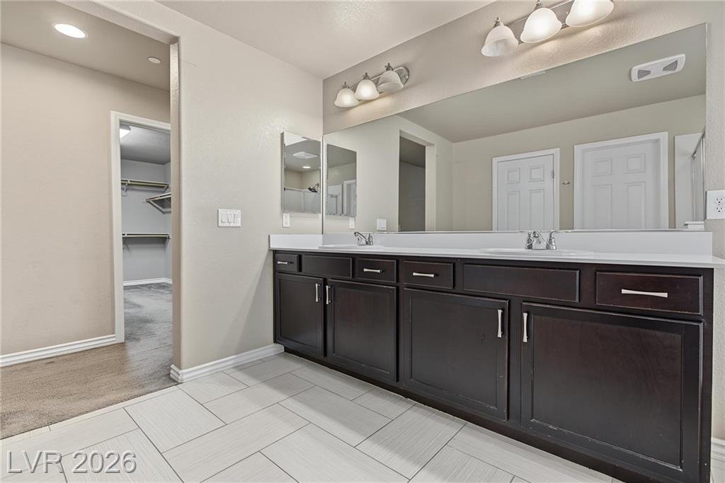 Primary Bath of this Inspirada home in Henderson, Nevada