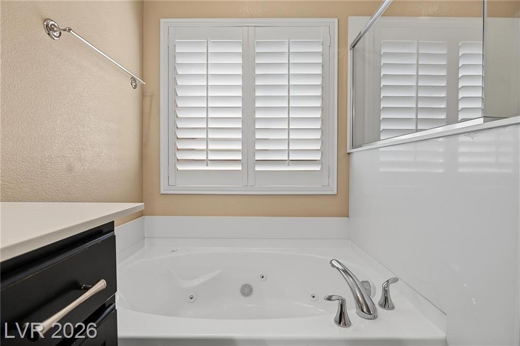 Primary Bath of this Inspirada home in Henderson, Nevada