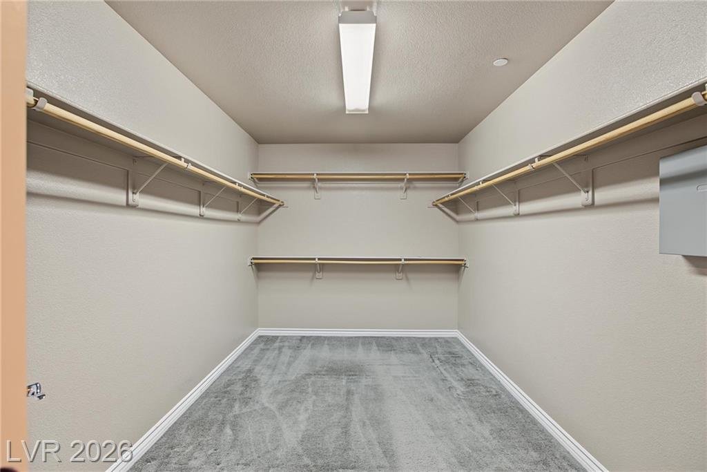 Closet of this Inspirada home in Henderson, Nevada