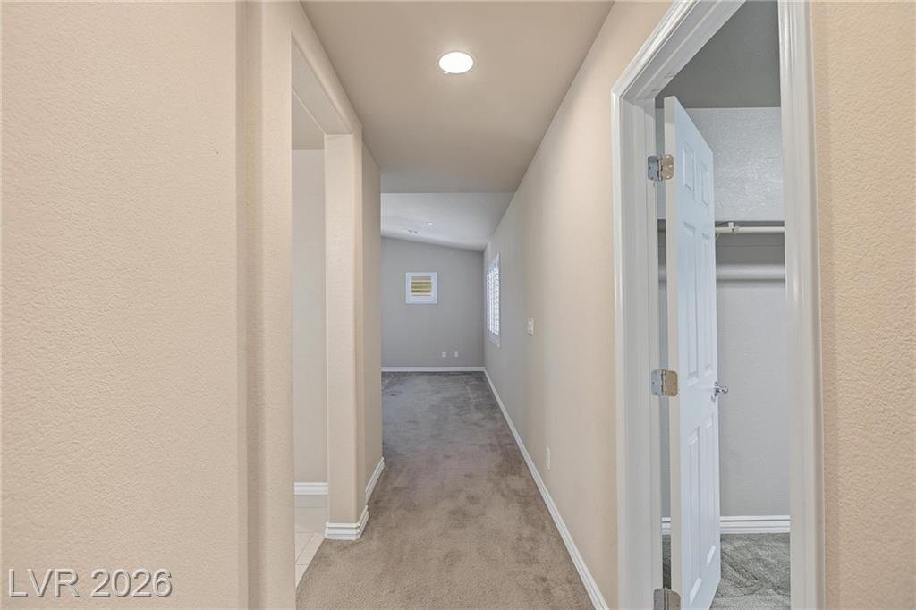 Hallway of this Inspirada home in Henderson, Nevada