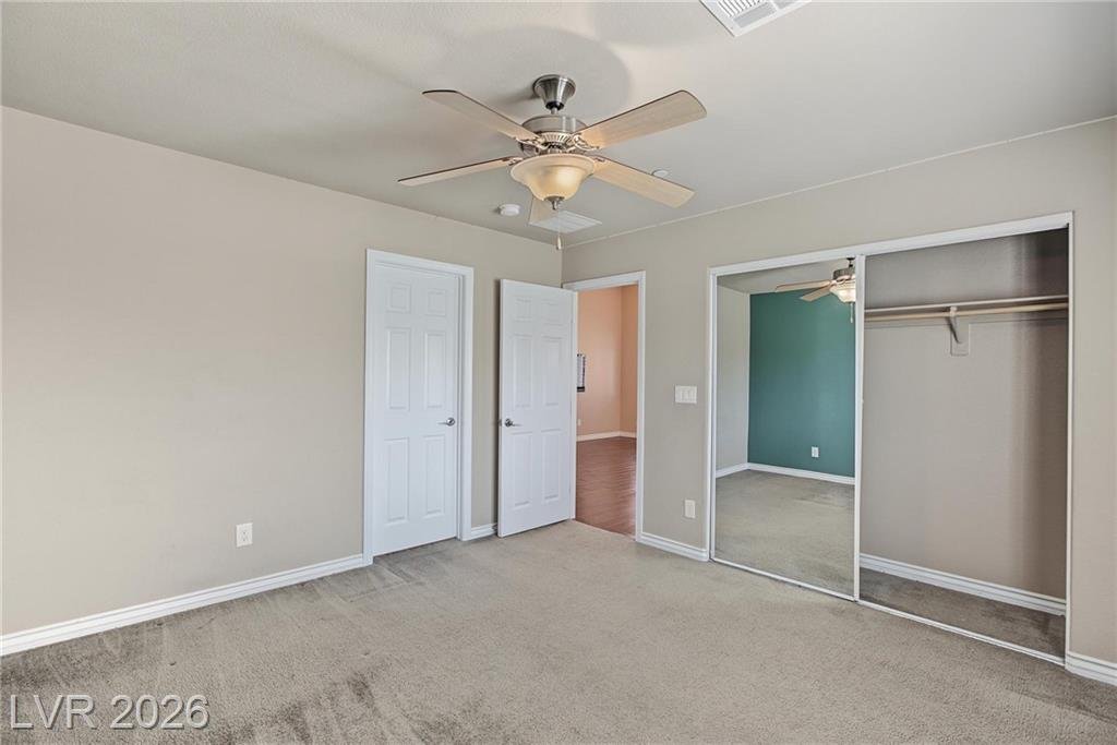 Bedroom of this Inspirada home in Henderson, Nevada