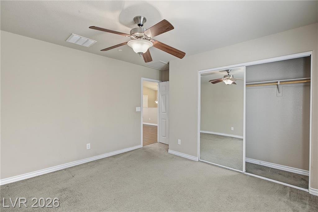 Bedroom of this Inspirada home in Henderson, Nevada