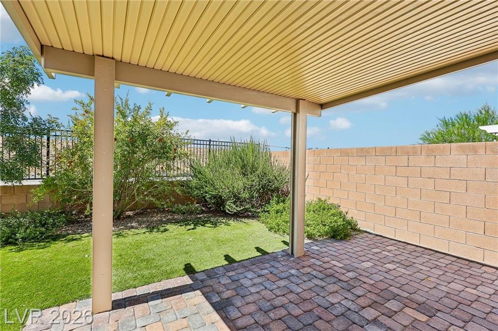 Patio at 2255 Valdina Street in Inspirada, Henderson NV