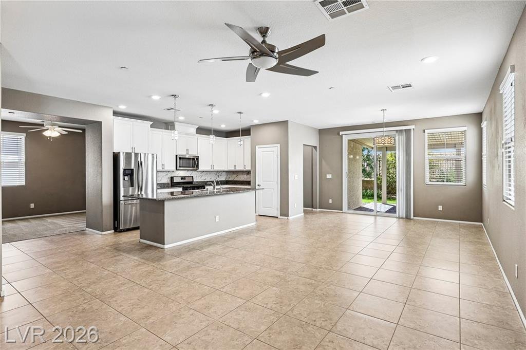 Family Room of this Inspirada home in Henderson, Nevada