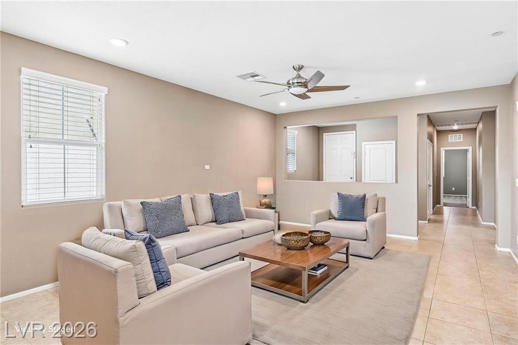 Living Room of this Inspirada home in Henderson, Nevada
