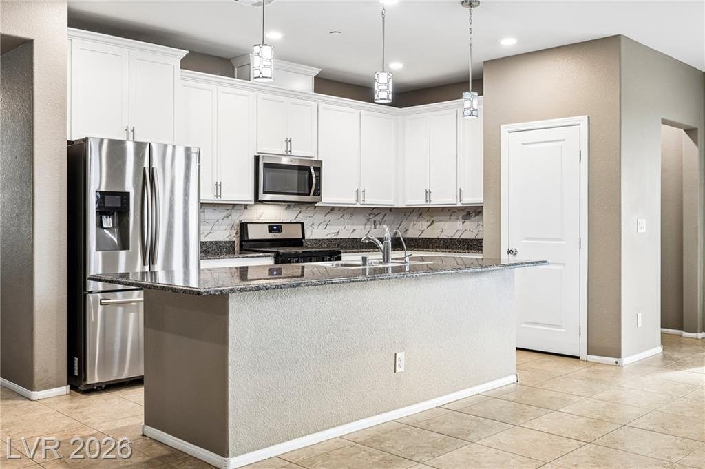 Kitchen of this Inspirada home in Henderson, Nevada