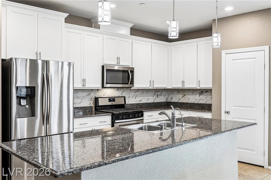 Kitchen of this Inspirada home in Henderson, Nevada
