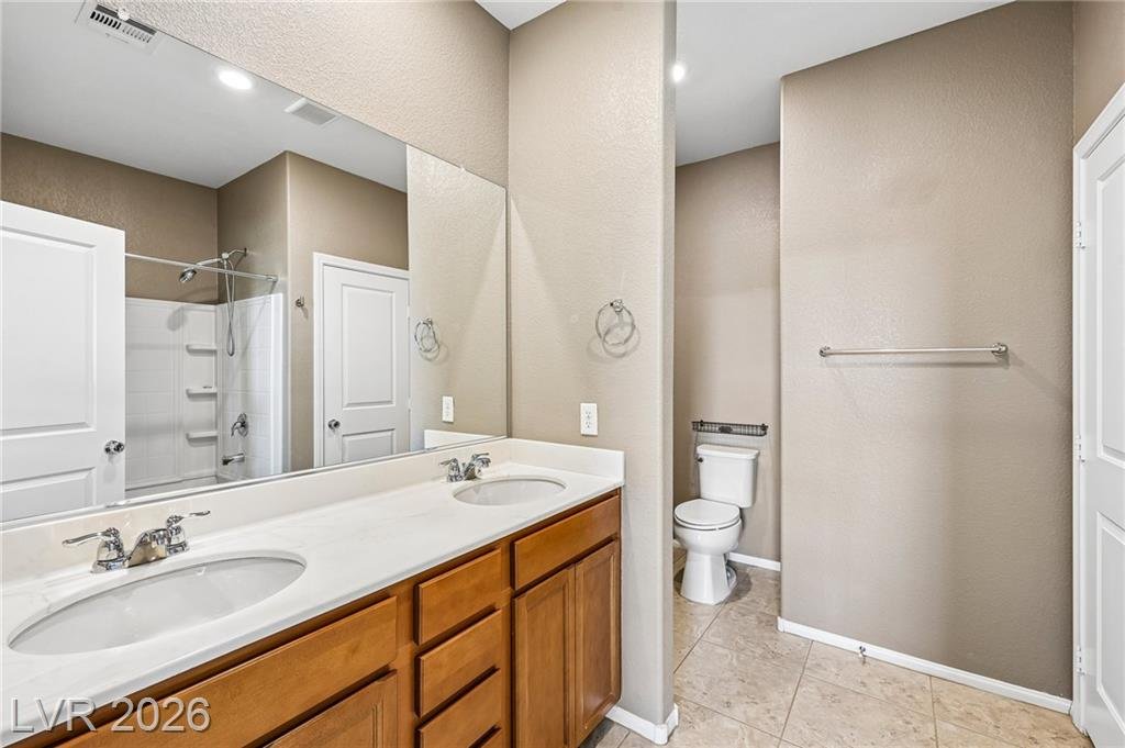 Primary Bath of this Inspirada home in Henderson, Nevada