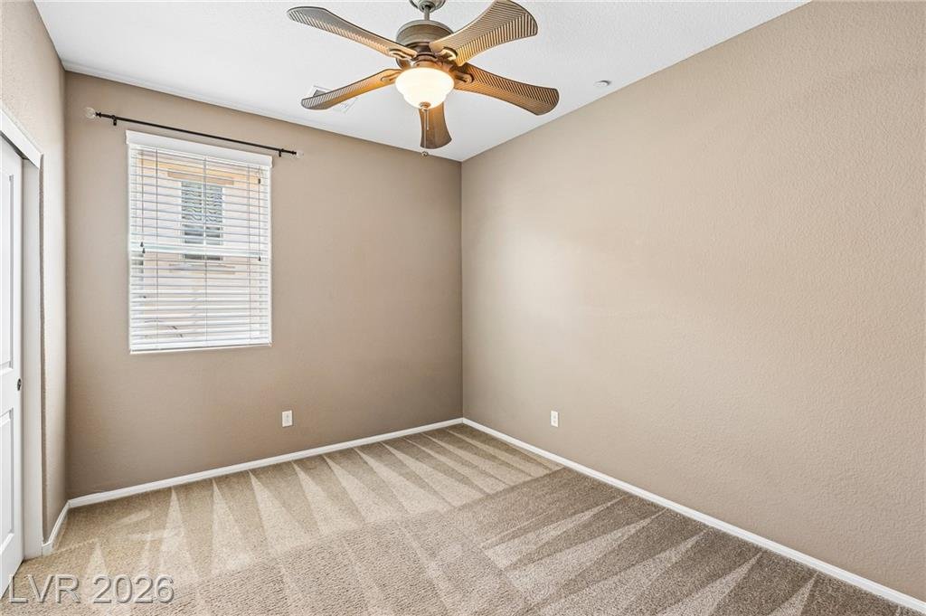 Bedroom of this Inspirada home in Henderson, Nevada