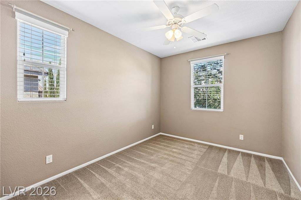 Bedroom of this Inspirada home in Henderson, Nevada
