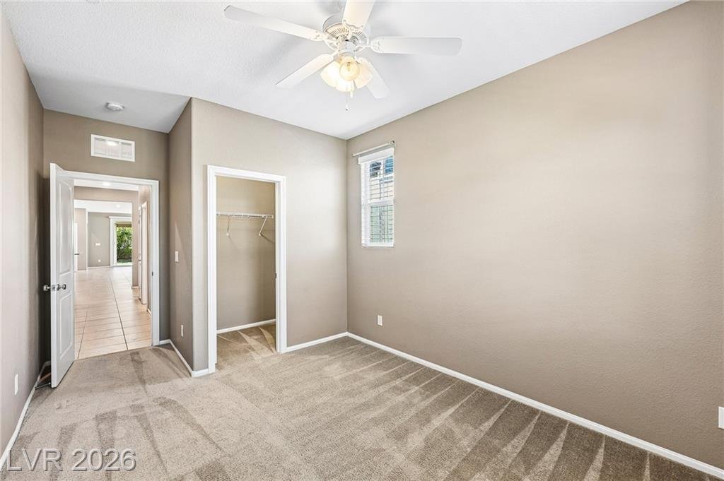 Bedroom of this Inspirada home in Henderson, Nevada