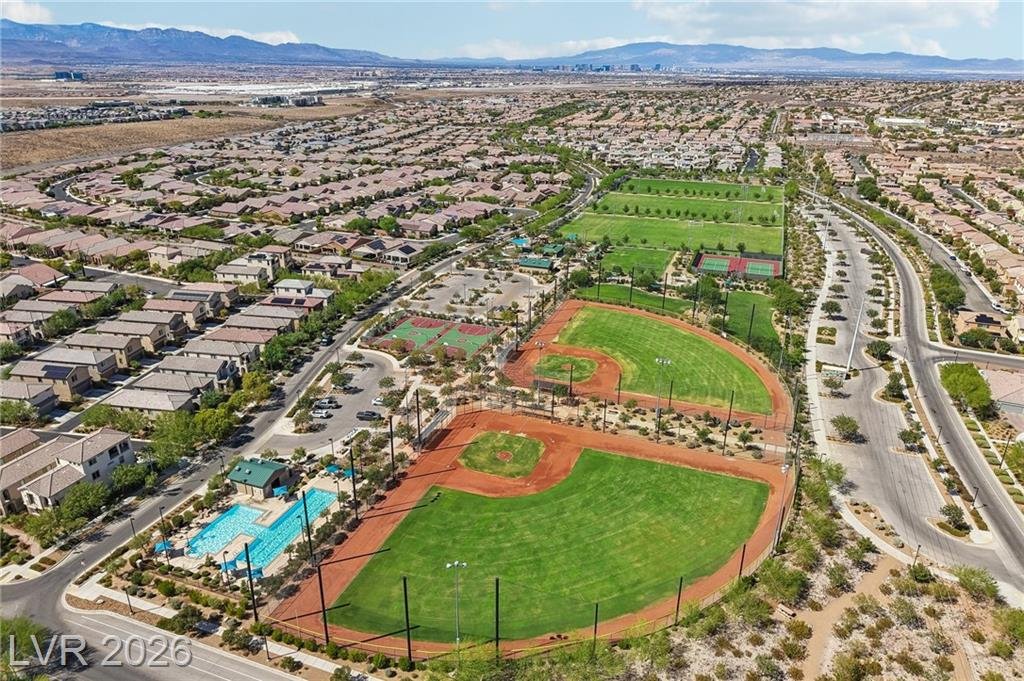 Aerial at 2255 Valdina Street in Inspirada, Henderson NV