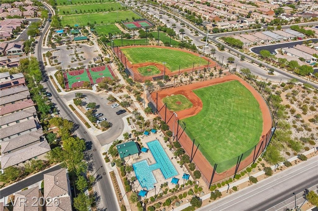 Aerial of this Inspirada home in Henderson, Nevada