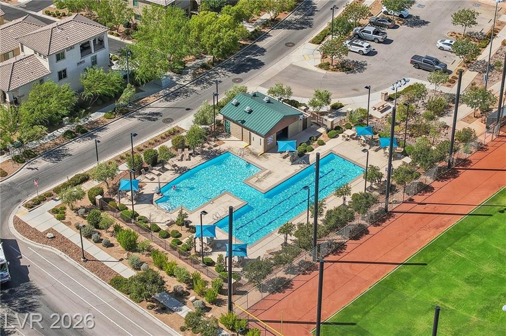 Aerial of this Inspirada home in Henderson, Nevada