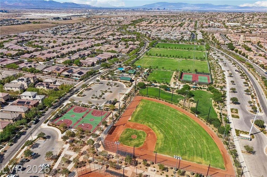 Aerial of this Inspirada home in Henderson, Nevada
