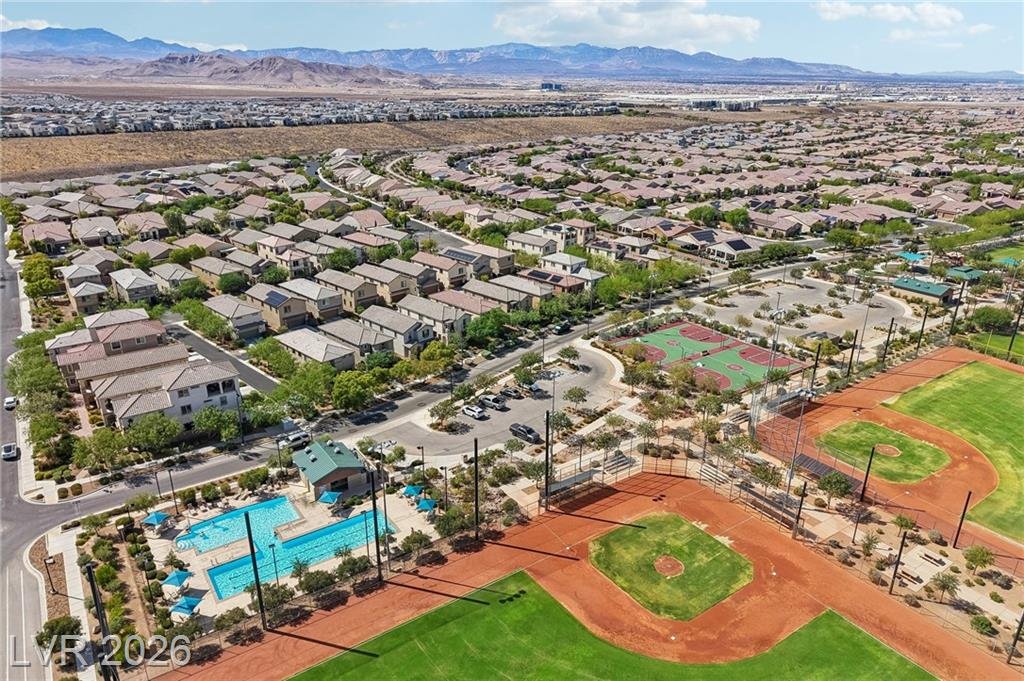 Aerial at 2255 Valdina Street in Inspirada, Henderson NV