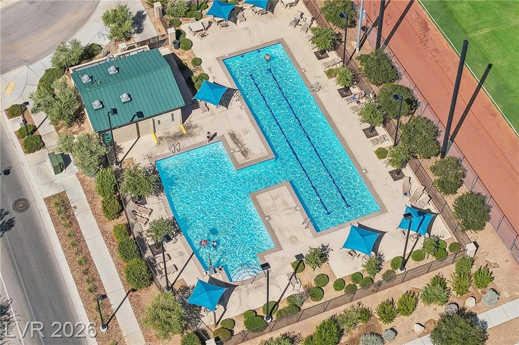 Aerial of this Inspirada home in Henderson, Nevada
