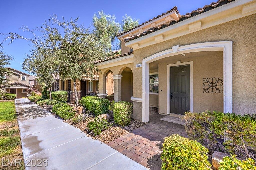 Front Exterior of this Inspirada home in Henderson, Nevada
