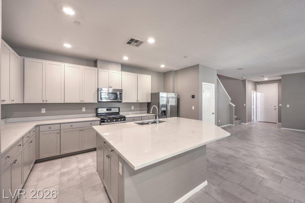 Kitchen of this Inspirada home in Henderson, Nevada