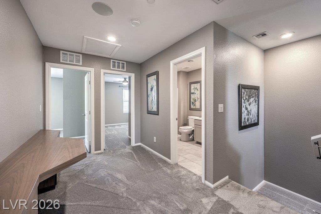 Hallway of this Inspirada home in Henderson, Nevada
