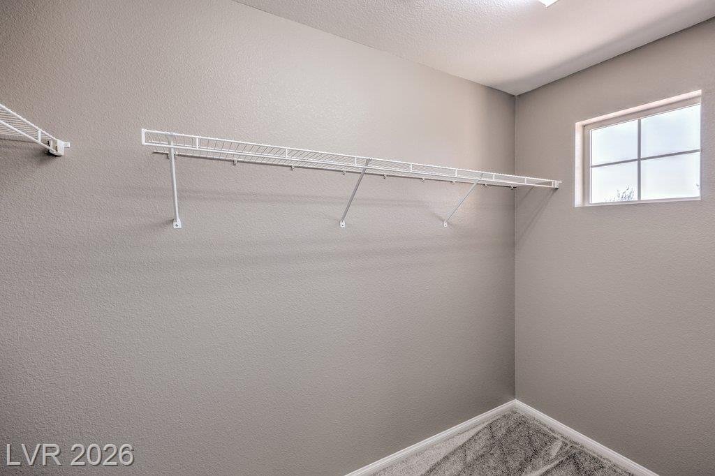 Closet of this Inspirada home in Henderson, Nevada
