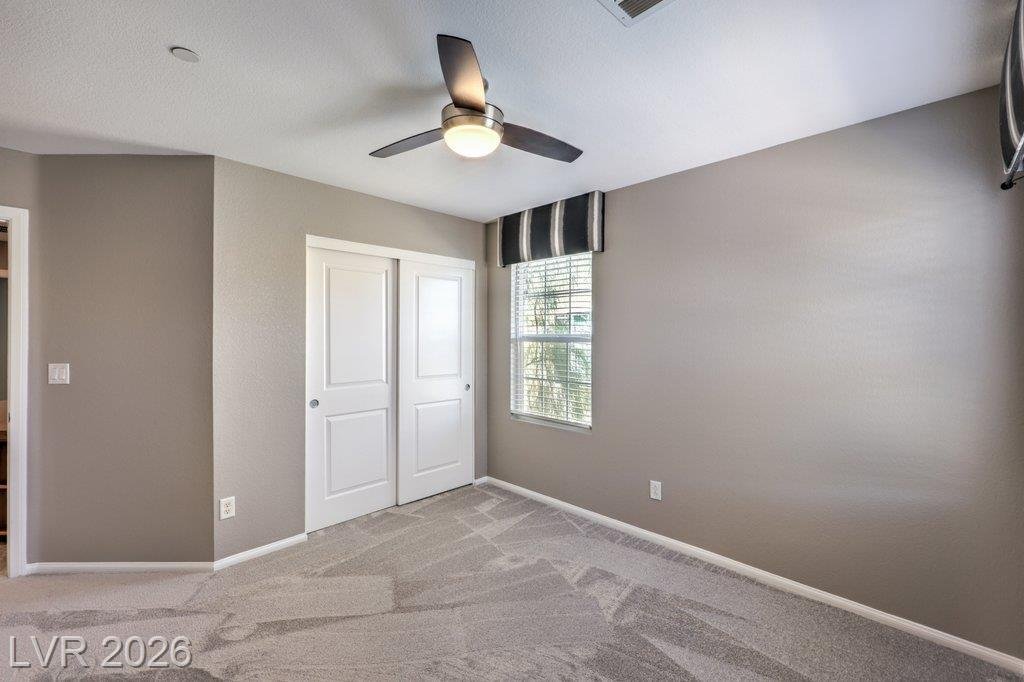 Bedroom of this Inspirada home in Henderson, Nevada