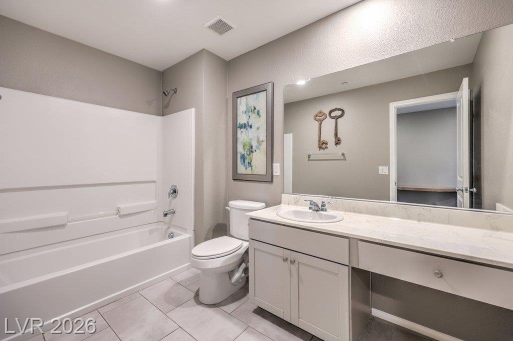 Bathroom of this Inspirada home in Henderson, Nevada
