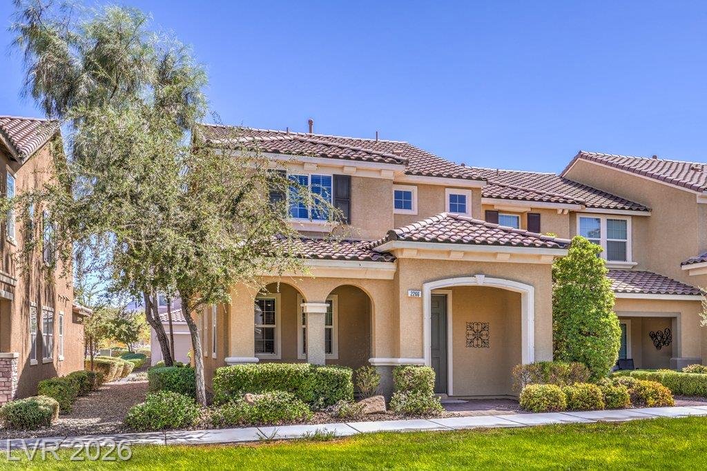 Front Exterior of this Inspirada home in Henderson, Nevada